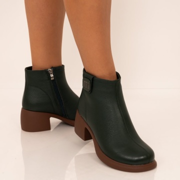 Ghete Piele Naturala Yasmin Green