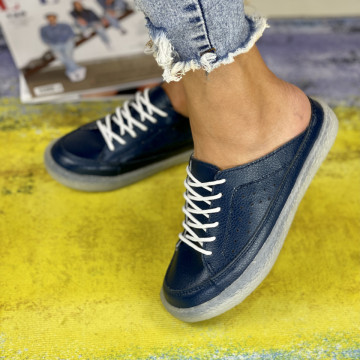 Pantofi Casual Dama Bleumarin din Piele Naturala Liza