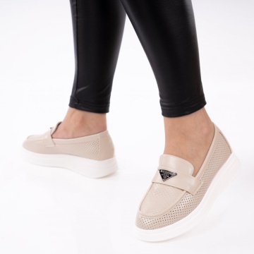 Pantofi Casual Zena3 Beige