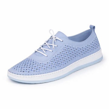 Pantofi Piele Naturala Alara2 Blue