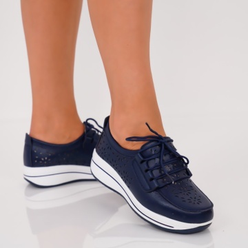 Pantofi Piele Naturala Calyra Navi
