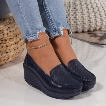 Pantofi Piele Naturala Fiance Navi