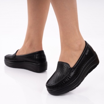 Pantofi Piele Naturala Thalia2 Black