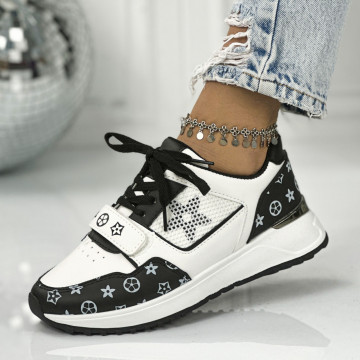 Pantofi Sport Dama Negri din Piele Ecologica Clayton