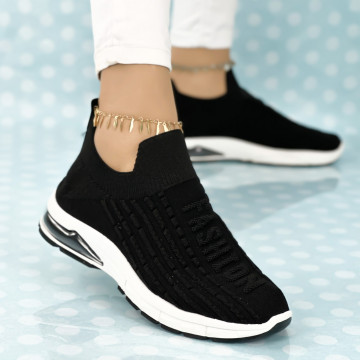 Pantofi Sport Dama Negri din Textil Axa II