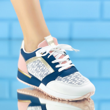 Pantofi Sport Dama Roz din Piele Ecologica Mariwa