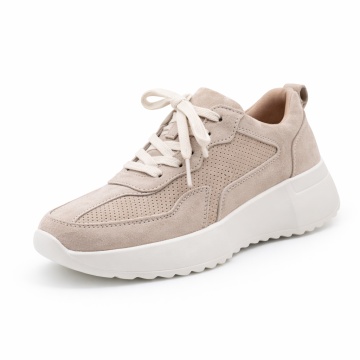 Pantofi Sport Piele Naturala Nola Beige