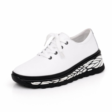 Pantofi Sport Piele Naturala Sarri White