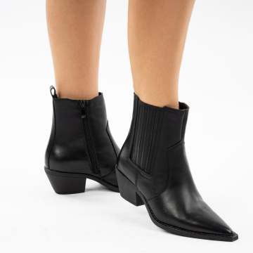 Botine Piele Naturala Alegra2 Black