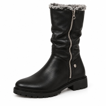 Cizme Scurte Piele Naturala Sevisa Black