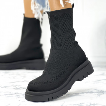 Ghete Dama Negre din Textil Zambada