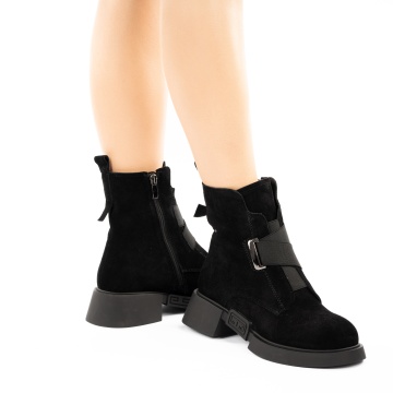 Ghete Piele Naturala Ambra2 Black