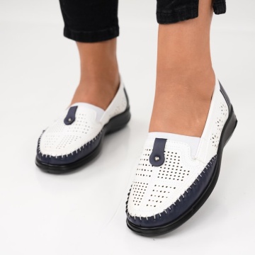Pantofi Casual Orlena White Blue