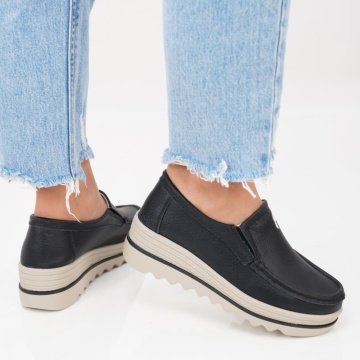 Pantofi Piele Naturala Adriana3 Black