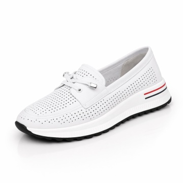 Pantofi Piele Naturala Meria2 White