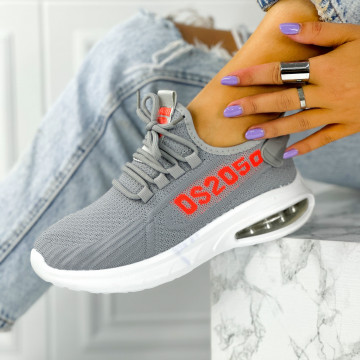 Pantofi Sport Dama Gri din Textil Sistrada