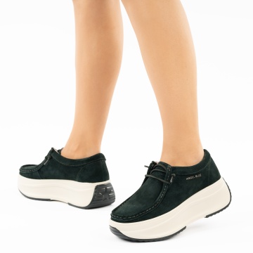 Pantofi Sport Piele Naturala Romey2 Green