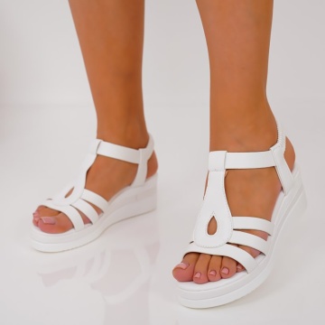 Sandale cu platforma Blanca White