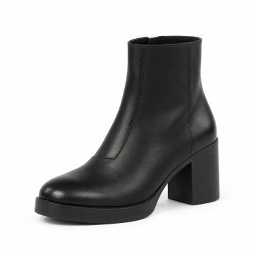 Botine Piele Naturala Sunote Black