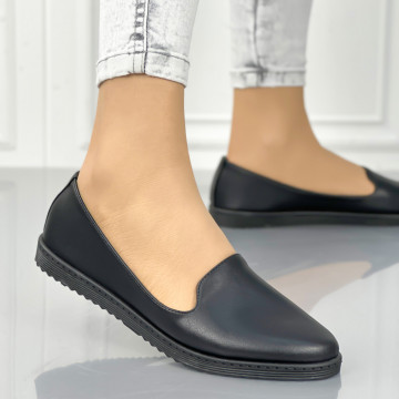 Espadrile Dama Negre din Piele Ecologica Robles