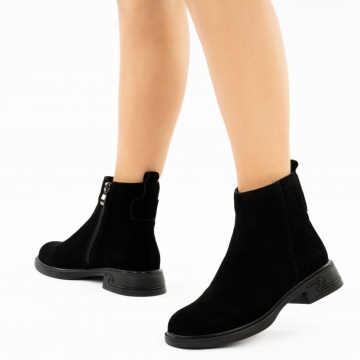 Ghete Piele Naturala Araia2 Black