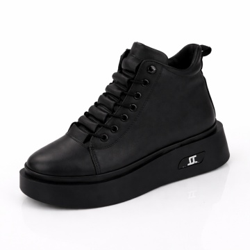 Ghete Piele Naturala Delebis Black