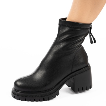 Ghete Piele Naturala Irava Black