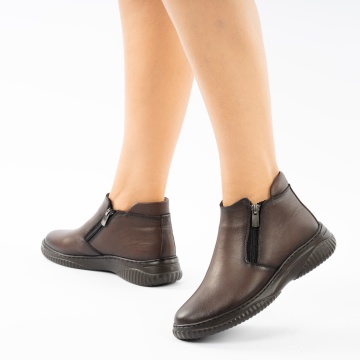 Ghete Piele Naturala Linza Brown