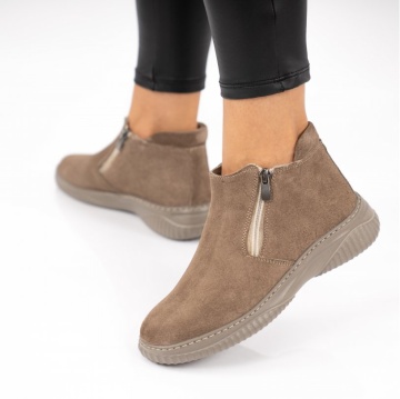 Ghete Piele Naturala Linza3 Khaki