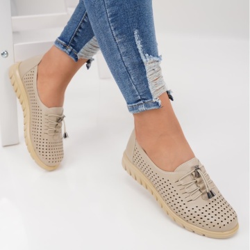 Pantofi Casual Alira Beige