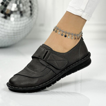 Pantofi Casual Dama Gri din Piele Ecologica Samiel