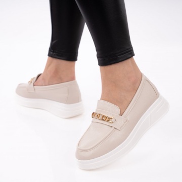 Pantofi Casual Zena Beige