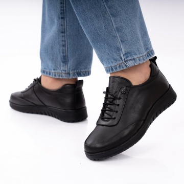 Pantofi Piele Naturala Denisa Black