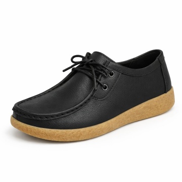 Pantofi Piele Naturala Elvan Black