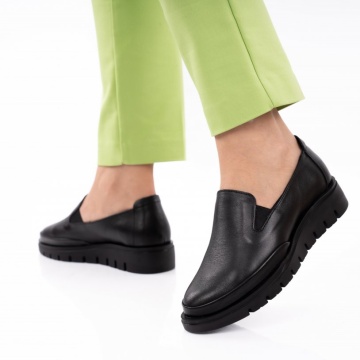 Pantofi Piele Naturala Evelina Black