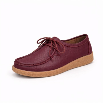 Pantofi Piele Naturala Gaston2 Bordo
