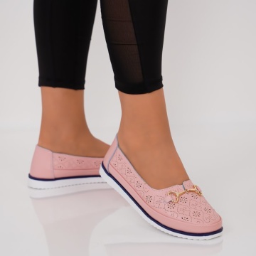 Pantofi Piele Naturala Seveda Pink