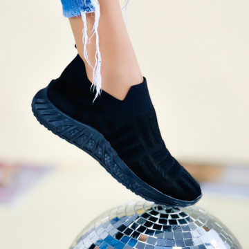 Pantofi Sport Dama Negri din Material Textil Cloris