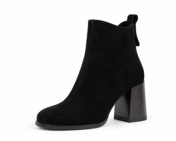 Botine Piele Naturala Stuart2 Black