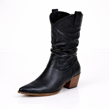 Cizme cu toc Anisia Black