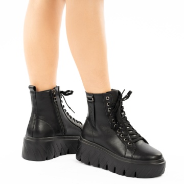 Ghete Piele Naturala Aurora2 Black