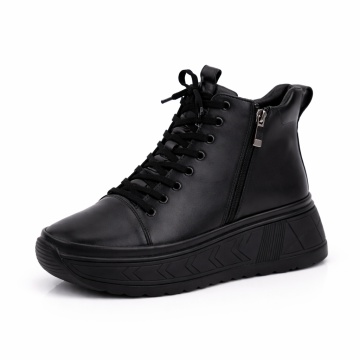 Ghete Piele Naturala Fonira Black