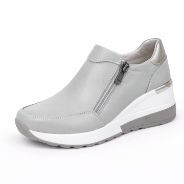 Pantofi Piele Naturala Angeni Grey