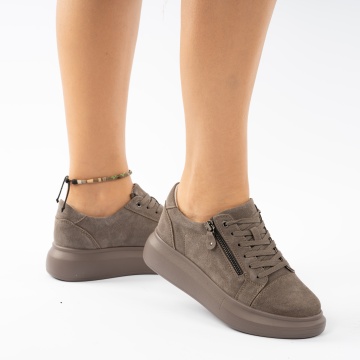 Pantofi Piele Naturala Nantes Grey