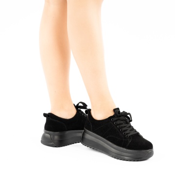 Pantofi Sport Piele Naturala Keiko3 Black