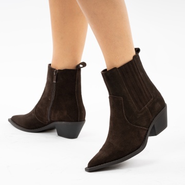 Botine Piele Naturala Alegra2 Brown