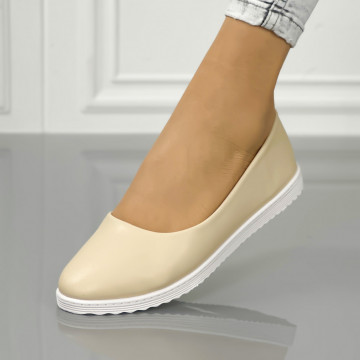 Espadrile Dama Bej din Piele Ecologica Bresfy