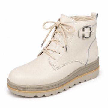 Ghete Piele Naturala Ania Beige