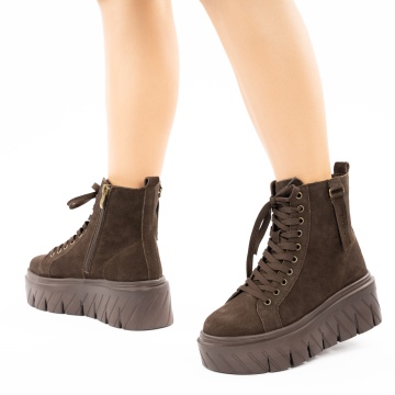 Ghete Piele Naturala Aurora Brown
