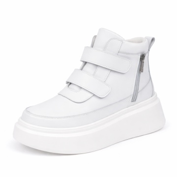Ghete Piele Naturala Feronia White